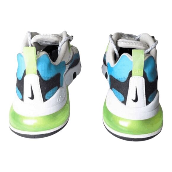 NIKE Air Max 270 React 'Oracle Aqua Ghost Green' Running Shoes Size 8 - Picture 5 of 9